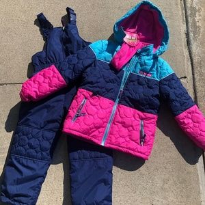 Girls Snow Bib and Jacket set